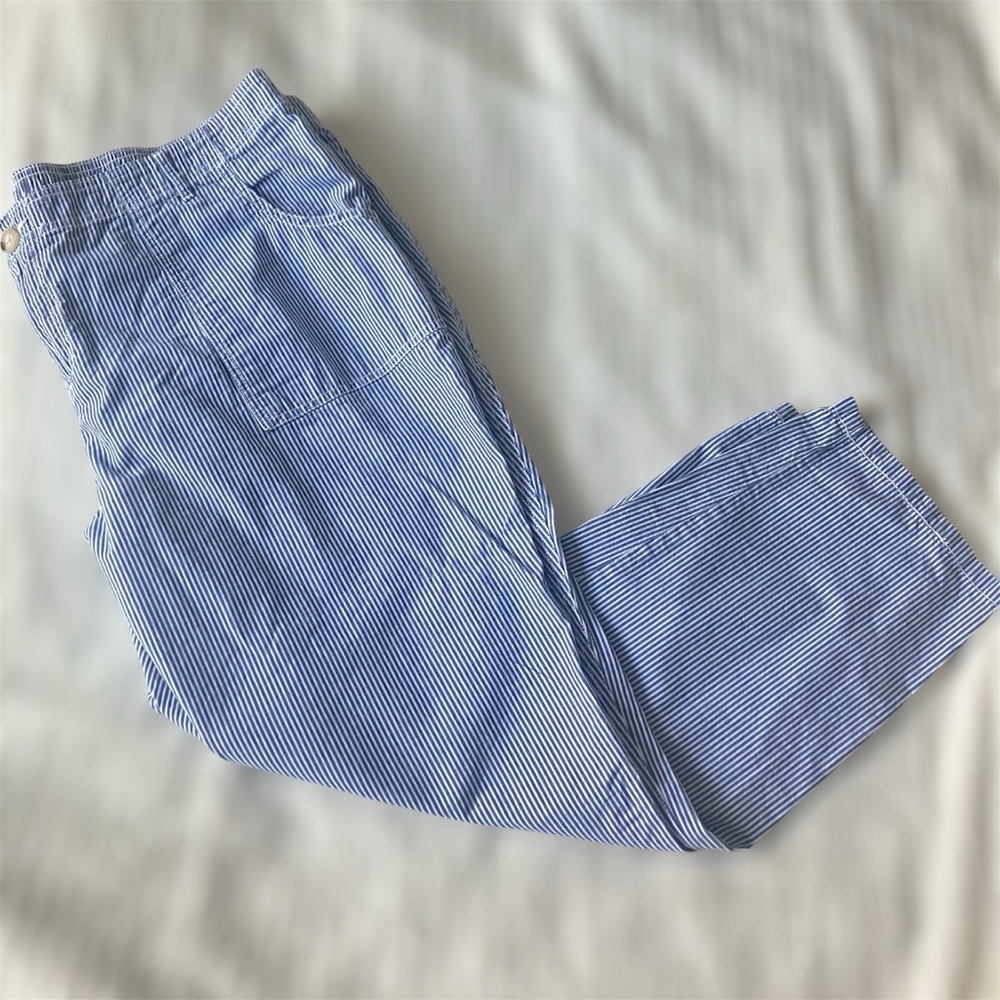 Liz Claiborne 100% Cotton Pinstripe Pants